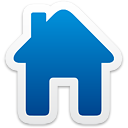 Home Icon from the Colorful Stickers Set - DryIcons