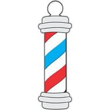 barber window stickers