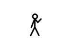 Stickman waving made using stykz