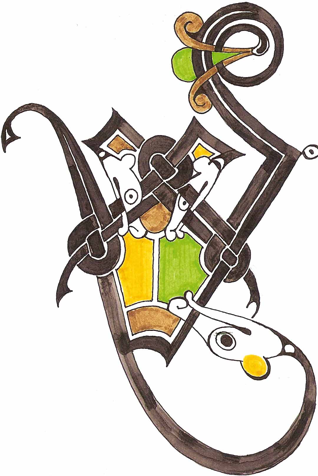 Celtic drawing | Assington Mill Rural Skills and Craft Courses