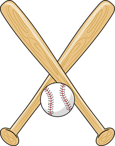 Baseball Bat And Ball Clipart