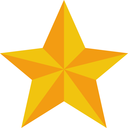 Yellow Five Pointed Star Symbol Icon Free Icons Download ClipArt 