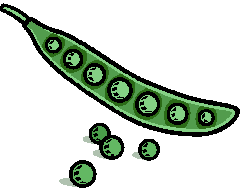 Snap peas clipart