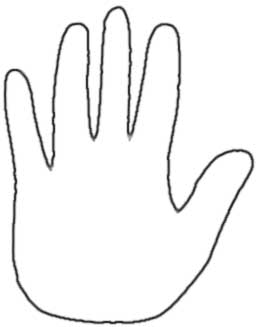 Hand Palm Outline - Free Clipart Images