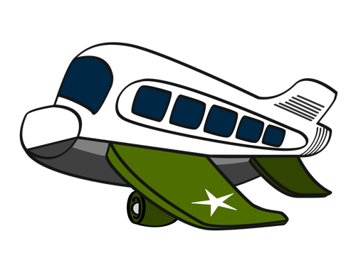 Military airplane cartoon vector | Public domain vectors