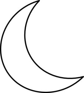 Cresent moon clipart