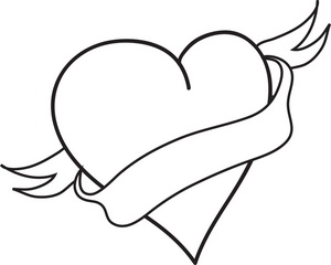 Love Black And White Clipart