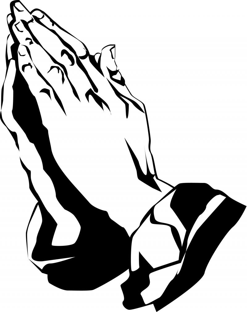 Praying hands prayer clip art young girl praying vector clip art ...