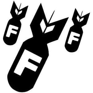 F Bomb FCK Sticker Decal Vinyl, Car Truck Graphic, | eBay