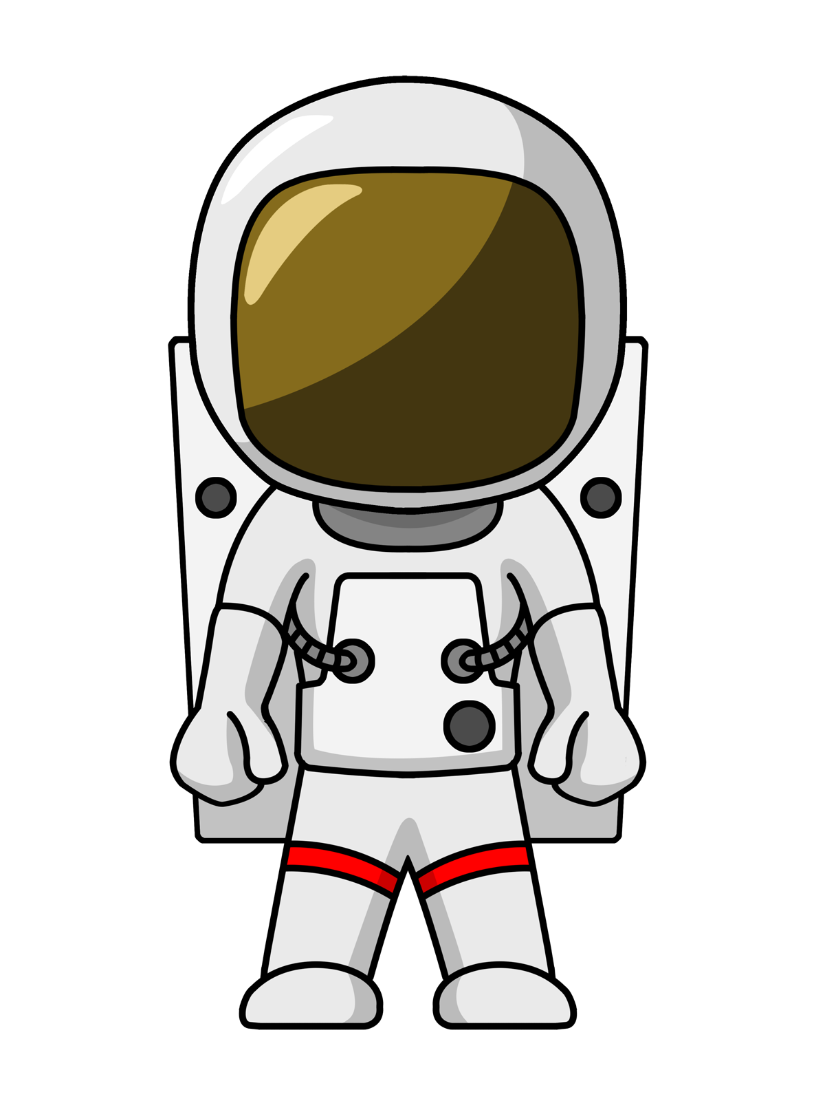 Cartoon astronaut clipart