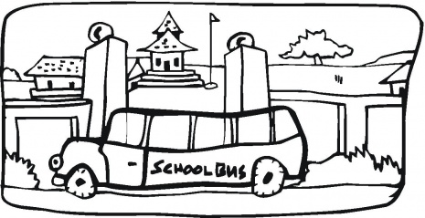 School Bus Coloring Pages - Free Clipart Images