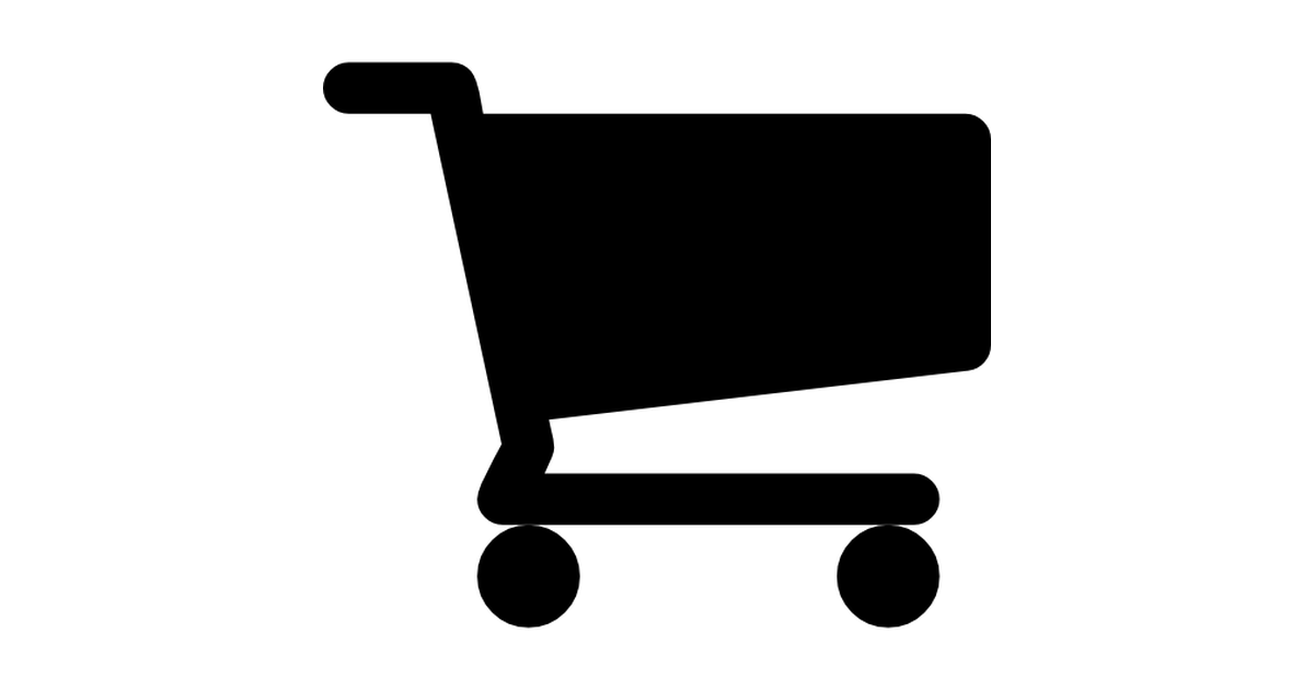 Shopping cart black shape - Free commerce icons