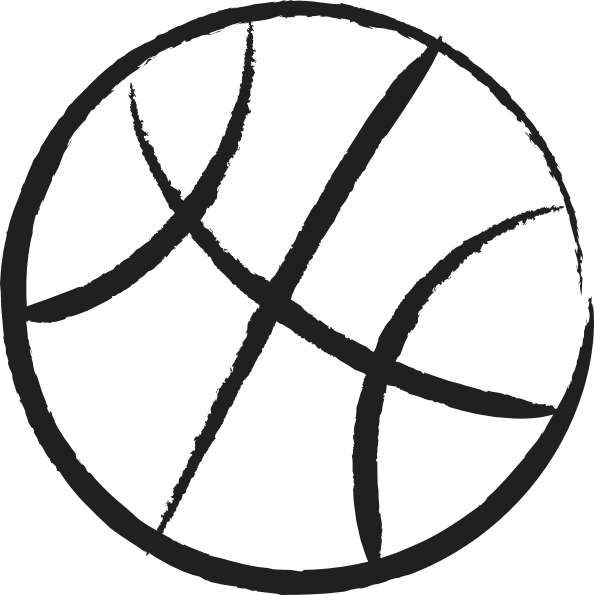 Basketball Outline Clipart