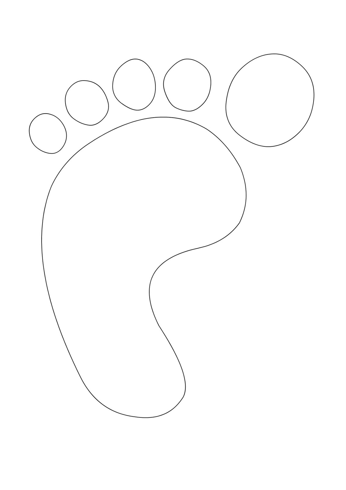 Best Photos of Large Footprint Template Printable - Footprint ...