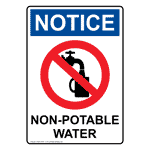 Environmental - Standard Potable/Non-Potable Water Signs and Labels