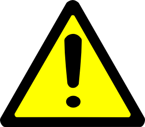 Warning Sign clip art Free Vector / 4Vector