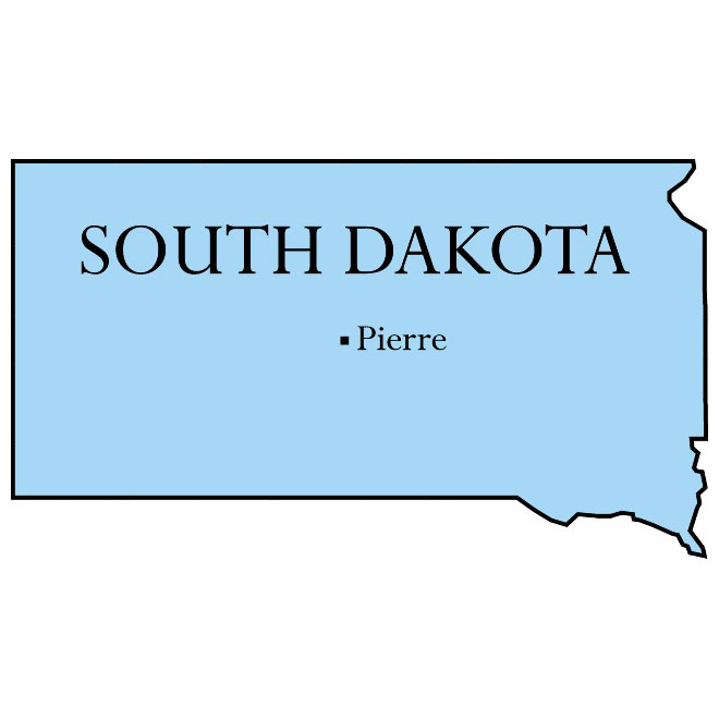 VECTOR MAP OF SOUTH DAKOTA - Download at Vectorportal