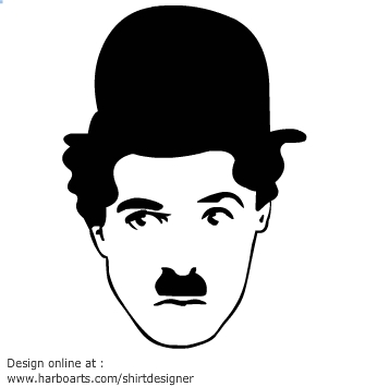 Download : Charlie Chaplin Face - Vector Graphic