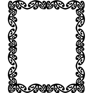 Silhouette Design Store - View Design #18414: maori frame