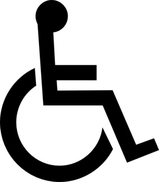 Wheelchair logo clipart