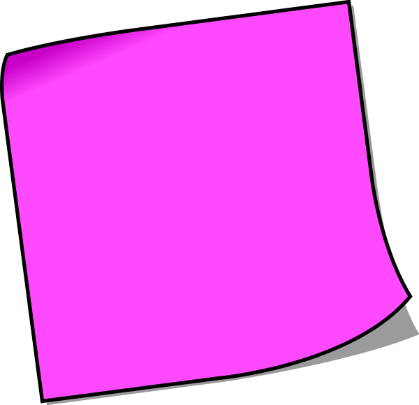 Sticky note post it note image clipart image #23853