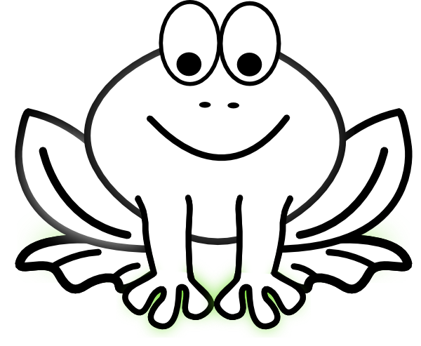 Clipart Outline Of Sitting Frog - ClipArt Best