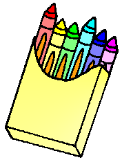 Box Of Crayons Cartoon Clipart