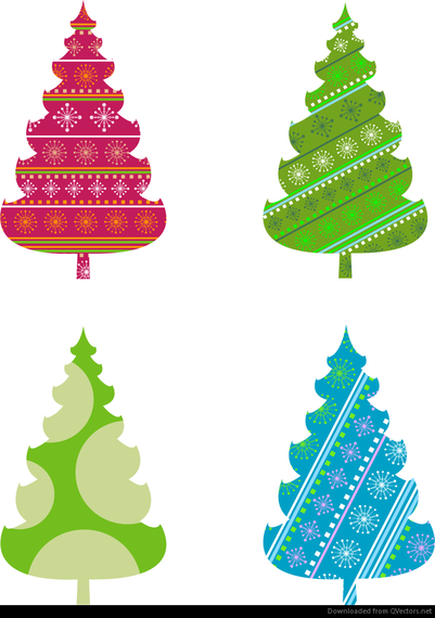Abstract Christmas Tree Vector Graphics - Vector download