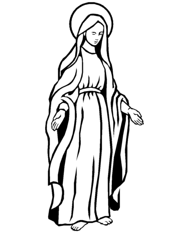 Mother mary clipart free