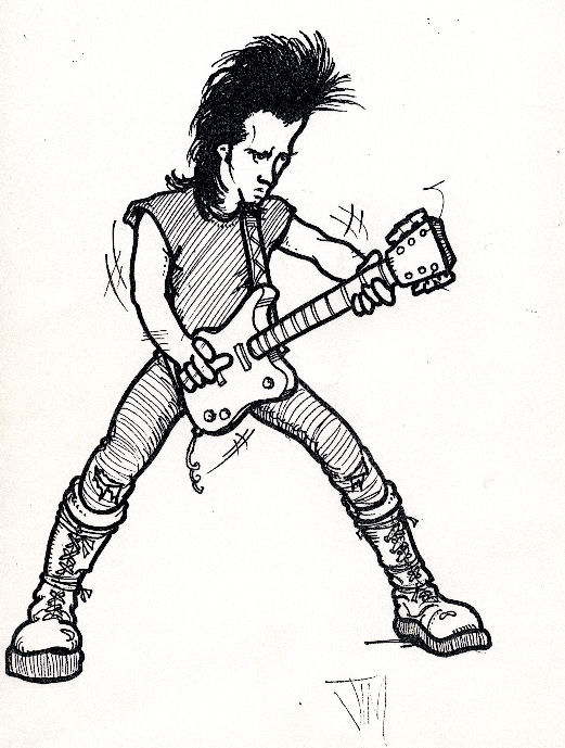 Cartoon Guitar Player