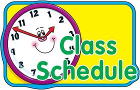 daily schedule preschool classroom clipart