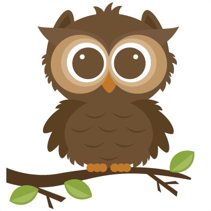 Cute baby owl clipart