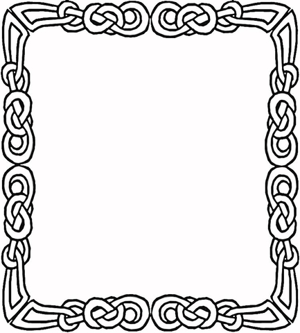 Celtic Frame coloring page | Free Printable Coloring Pages