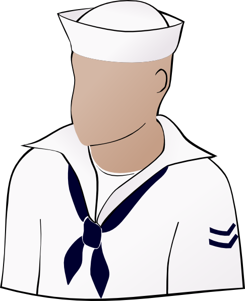 Sailor Face clip art Free Vector / 4Vector