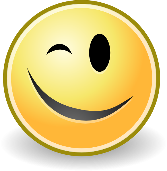 Free Clipart Winking Eye