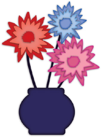 Flowers In A Vase clip art