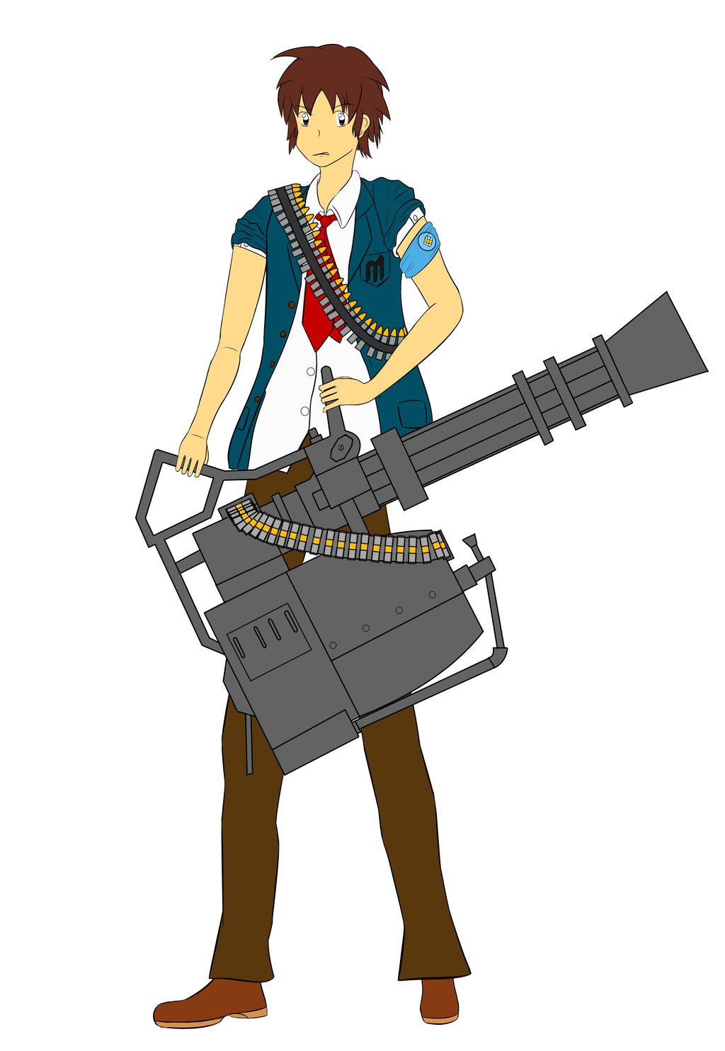 Team Fortress Parody Heavy Weapons Kyon WIP by Dumdodoor on DeviantArt