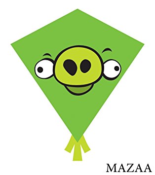 Amazon.com: X Kites Angry Birds Nylon Diamond Kite Green Pig: Toys ...