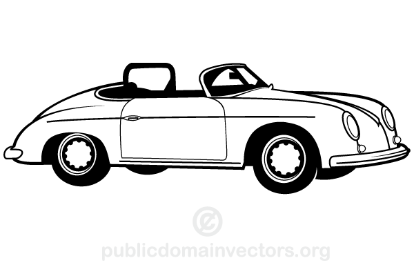 Free Vintage Car Vector Art | 123Freevectors