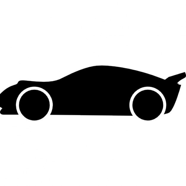 Car side profile outline clipart