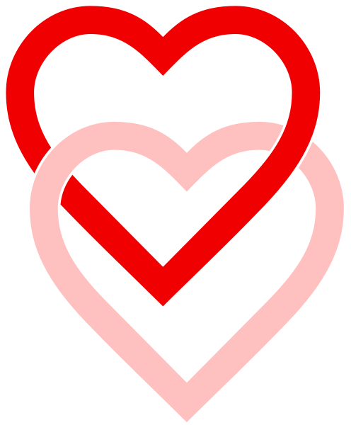 Interlaced love hearts.svg