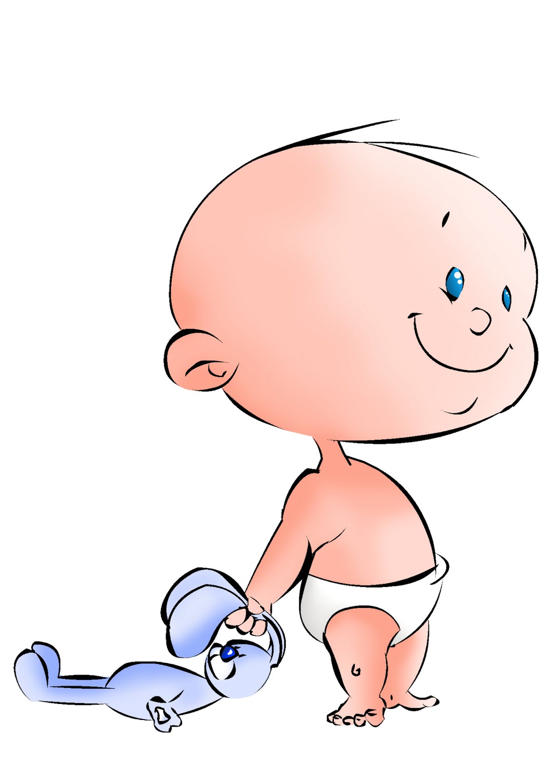 FrAmArT: A baby character sketched and then painted in photoshop..