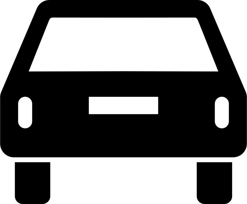 Clipart - car pictogram rear