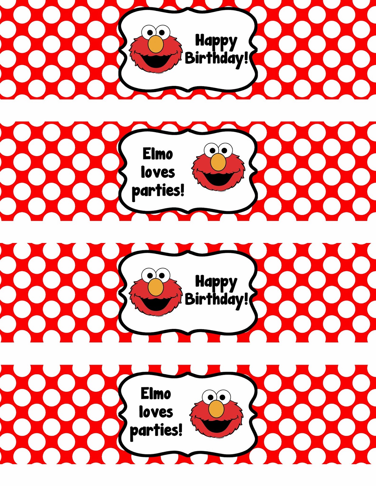 Binge Crafter Free Printable Elmo Happy Birthday Water Bottle Label ClipArt Best ClipArt Best