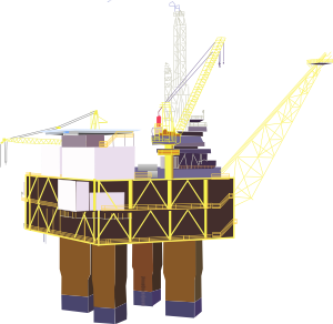 Oil Rig clip art - vector clip art online, royalty free & public ...