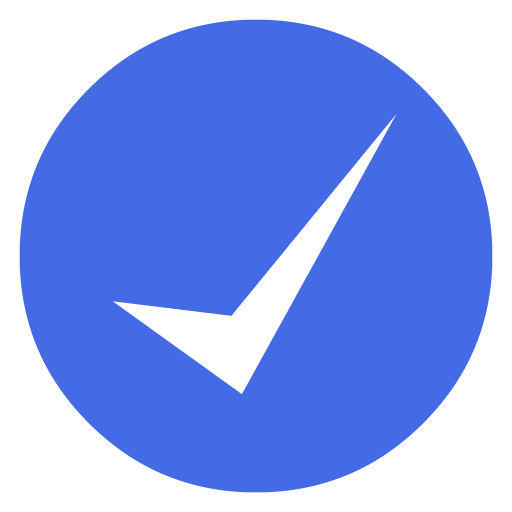 Royal blue check mark 11 icon - Free royal blue check mark icons