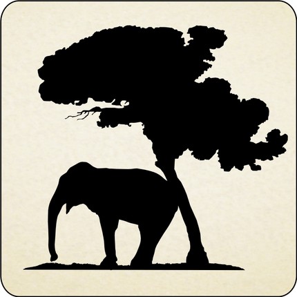 African Tree Silhouette