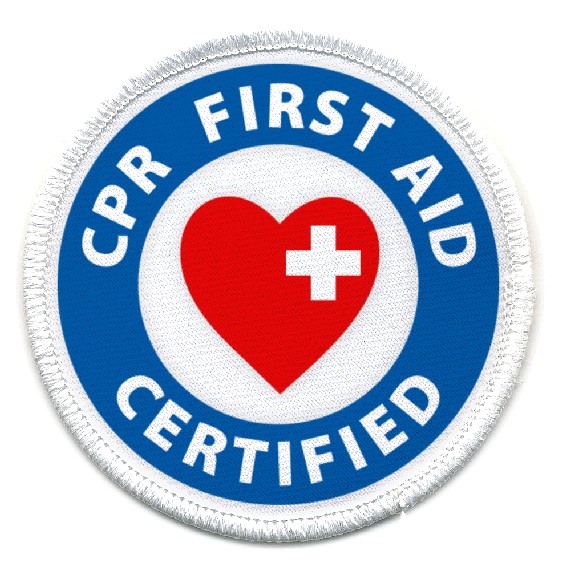 CPR First Aid certified Heart Symbol Warning Patch by MedicalAlert