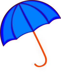 Blue Umbrella clip art - vector clip art online, royalty free ...