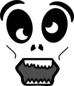 Cartoon Zombie Face clip art Free Vector